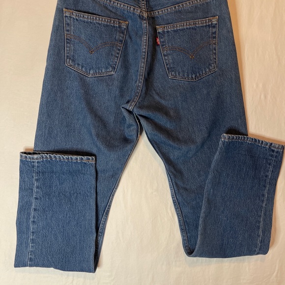 Vintage Levi's 501 For Women Button Fly Jeans Y2K Size W30 L32 Dark Wash Denim. - Picture 10 of 11